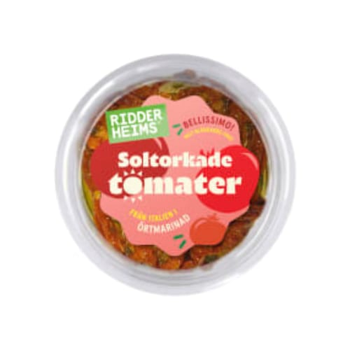 طماطم Soltorkade Tomater Örtmarinad Ridderheims 160g