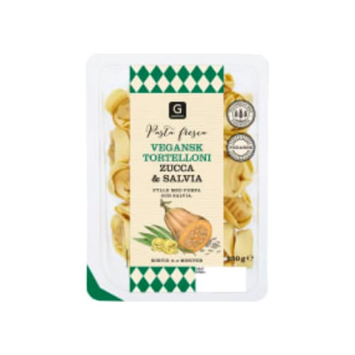 معكرونة Tortelloni Zucca&salvia Vegansk Färsk 250g