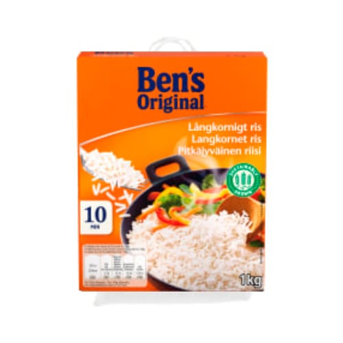 رز Långkornigt Ris Boil-in-bag 8x125g Ben's Original 1kg