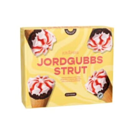 بوظةStrawberry Cones Glasstrutar Dazzley 6p