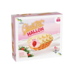 بوظة Glassbåt Hallon Sia Glass 6p