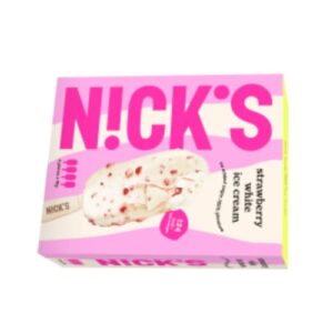 بوظة Nick´s Strawberry White Glasspinne Nick´s 4p