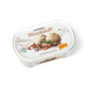 بوظة Hasselnöt Gräddglass Triumf Glass 0,5l