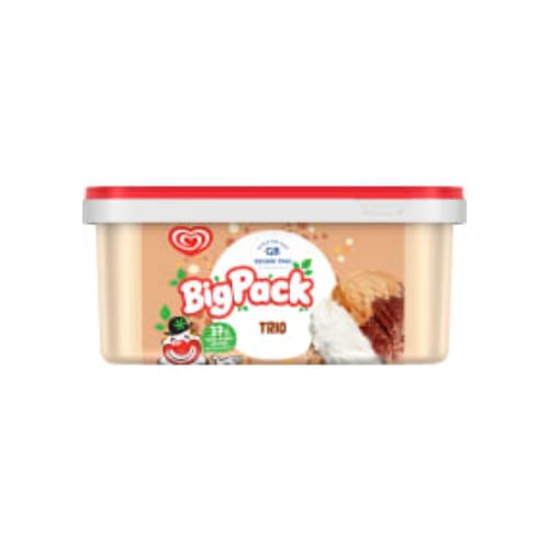 بوظة Trio Big Pack Glass Gb Glace 2l