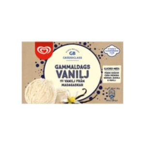 بوظة Gammaldags Vanilj Gräddglass Gb Glace 0,5l