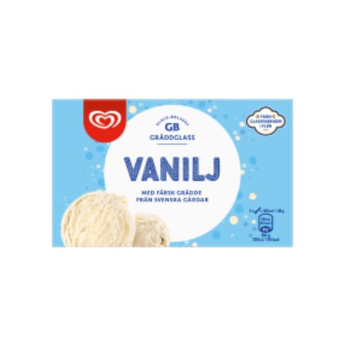 بوظة Vanilj Gräddglass Gb Glace 0,5l