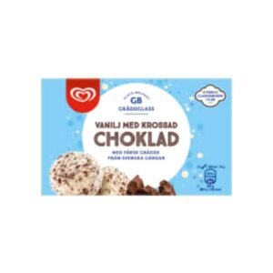 بوظة Vanilj Krossad Choklad Gräddglass Gb Glace 0,5l
