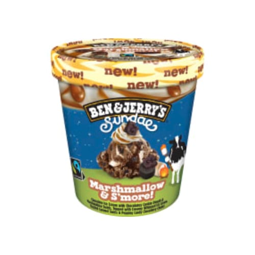 بوظة Cookie Vermont Sundae Glass Ben 0,427l