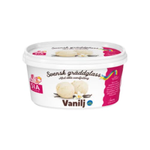 بوظة Vanilj Gräddglass Sia Glass 0,5l