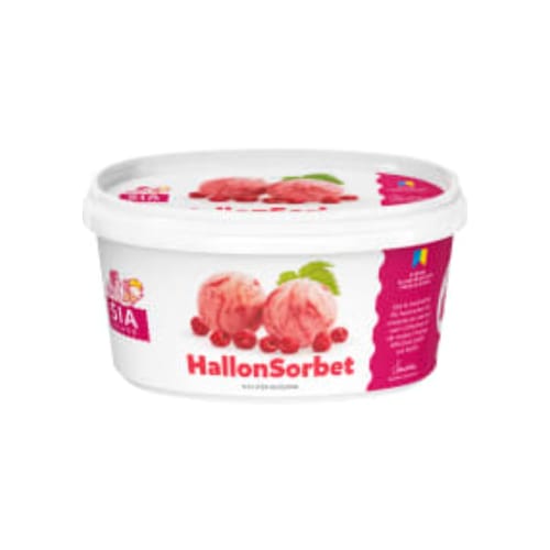 بوظة Hallonsorbet Sia Glass 0,5l