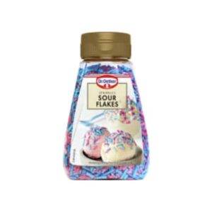 مكملات البوظةSour Flakes Sprinkles Dr Oetker 120g