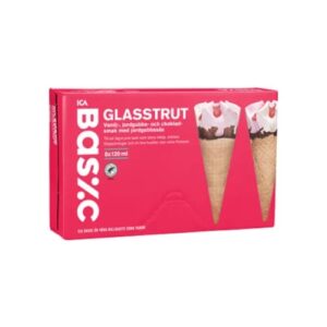 بوظة Glasstrut Jordgubb 8-p 120ml  Basic