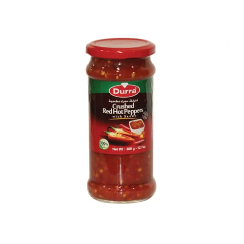 فليفلة  Durra, Krossad Röd Chili Peppar, 375g
