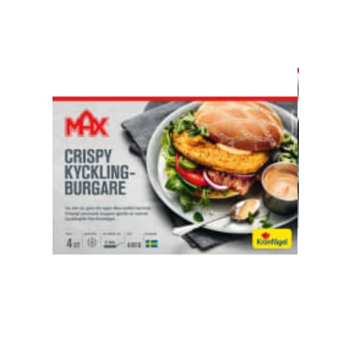 Crispy Kycklingburgare Fryst Kronfågel 440g