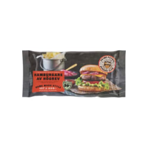 Hamburgare Högrev 99% Frysta Prime Patrol 600g