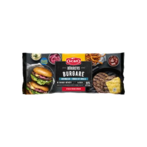Hamburgare med Högrevsfärs Fry4x150g  600g