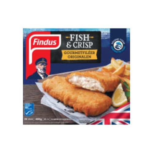 Fish & Crisp Gourmetfiléer Findus 480g