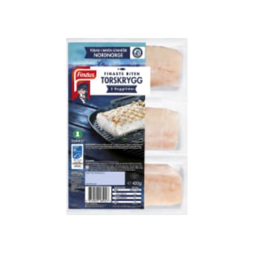 Torskryggfilé Frysta/3-pack Findus 420g