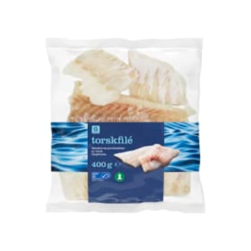 Torskfilé Portionbitar Frysta Garant 400g