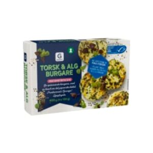 Torsk & Alg Burgare Frysta/4 Port Garant 400g