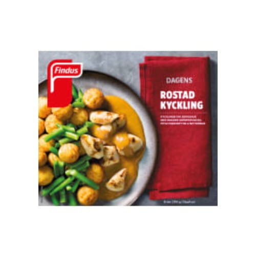 Rostad Kyckling Fryst/1 Port Findus 390g