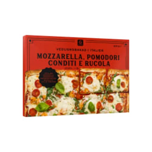 Mozzarella Pomodori Pizza Fryst Garant 635g