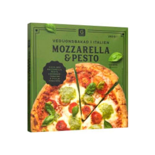 Mozzarella Pesto Pizza Fryst Garant 350g
