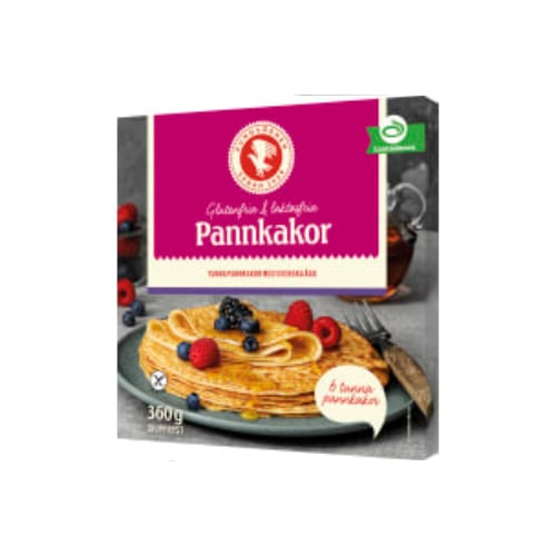Pannkakor Glutenfria&laktosfri Frysta/6-pack Kungsörnen 360g
