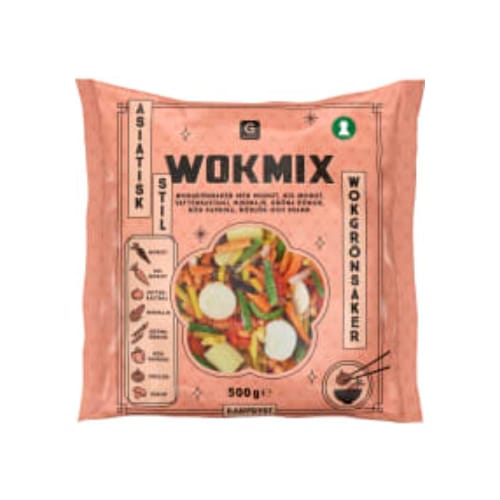 Asiatisk Wokmix Fryst Garant 500g