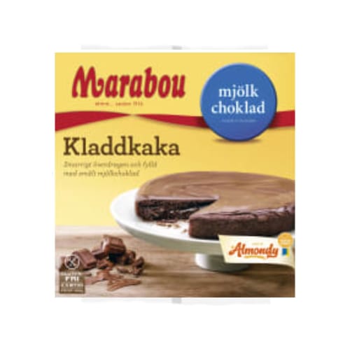 marabou Kladdkaka  Mjölkchockla Glutenfri Fryst Almondy 420g