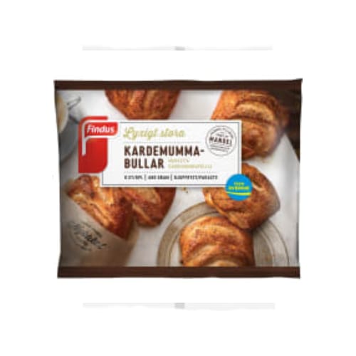 Kardemumma Stora Bullar Frysta/6-pack Findus 480g