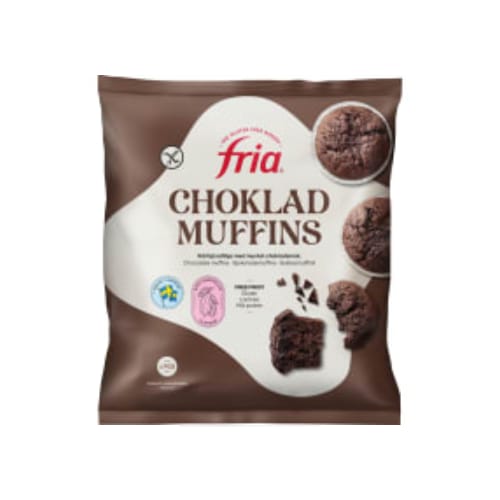 Chokladmuffins Glutenfria Frysta/4-pack Fria 240g