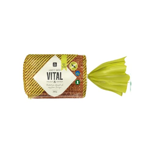 Vital Grovt Bröd Fyllt av Råg Garant 500g