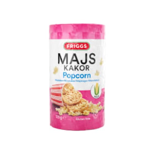 Popcorn Majskakor Friggs 125g