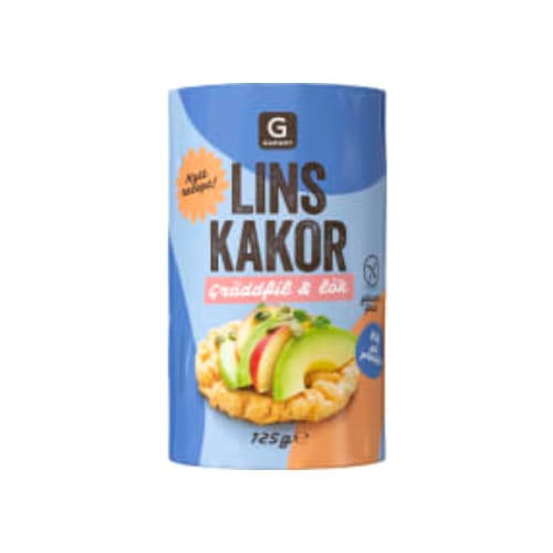 Gräddfil & Lök Linskaka Garant 125g