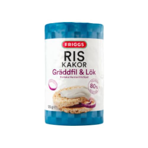 Gräddfil & Lök Riskakor Friggs 125g