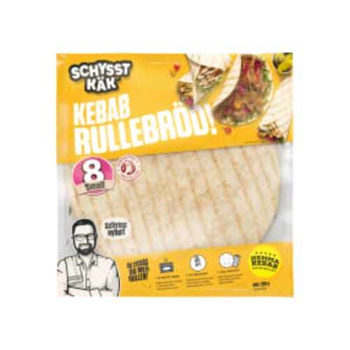 Kebabrullebröd Mini 8-pack Schysst Käk 320g