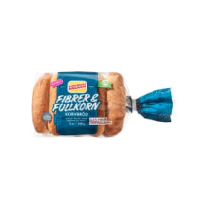 Korvbröd Fiber & Fullkorn 10-pack Korvbrödbagarn 300g