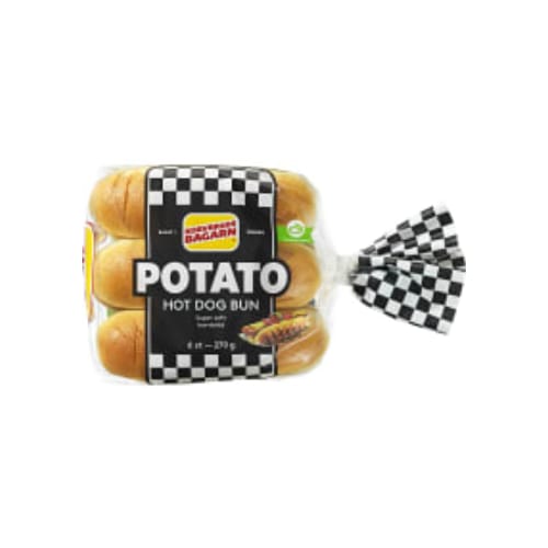 Hot Dog Buns Potato 6-pack Korvbrödbagarn 270g