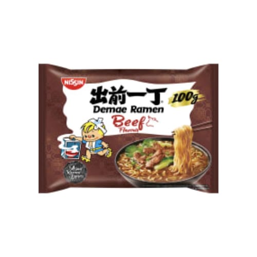 Demae Ramen Biff Nudlar Nissin 100g