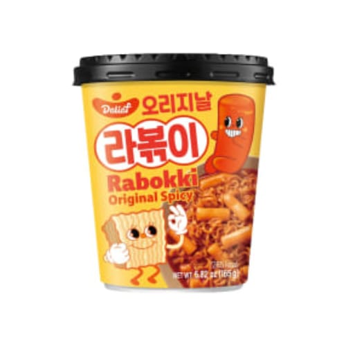 Rabokki Original Spicy Nudlar i Kopp Delief 165g