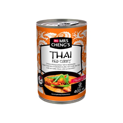 Red Curry Thai Medium Mrs Cheng's 400ml