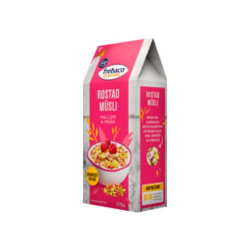 Hallon/frön Rostad Müsli Frebaco Kvarn 375g