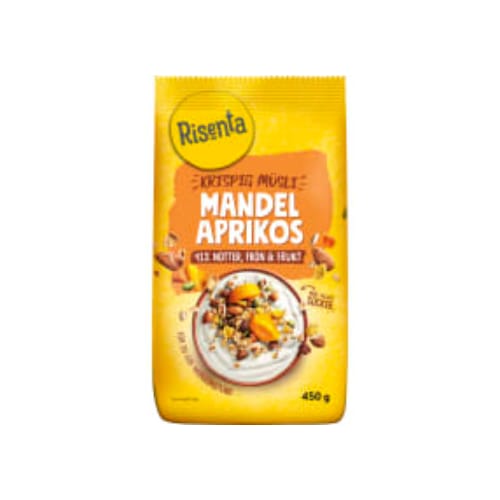 Mandel Aprikos Krispig Müsli Risenta 450g