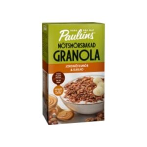 Jordnötssmör Kakao Granola Nötsmörsbakad Paulúns 430g