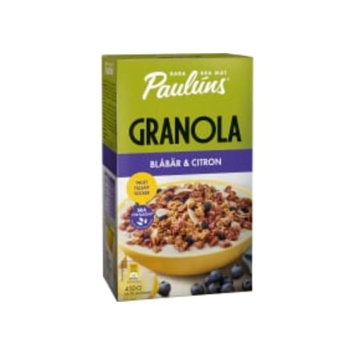 Blåbär Citron Granola Paulúns 450g