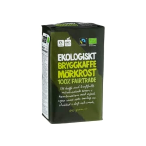 Bryggkaffe Mörkrost Garant Eko 450g