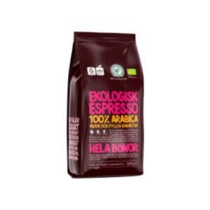 Espresso 100% Arabica Hela Bönor Garant Eko 500g