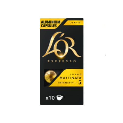 Mattinata 5 Lungo Kaffekapslar L'or 10p