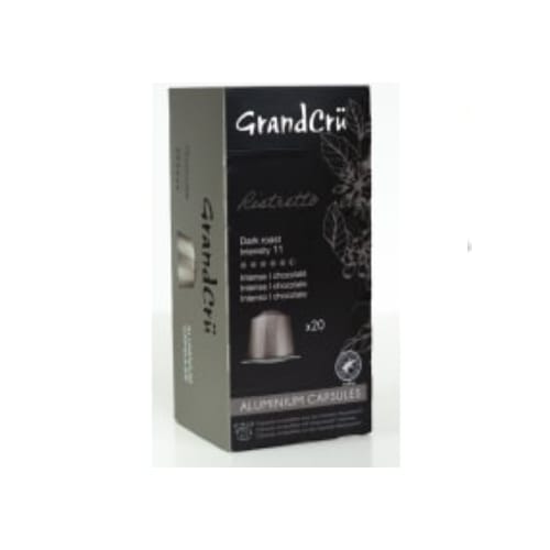 Ristretto Dark Roast Aluminium Capsules Grand Cru 20p